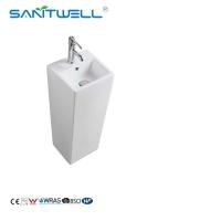 Buy cheap Wholesale Luxury Styles Pedestal Basins White Color Floor Standing Sinks For product