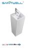Buy cheap Wholesale Luxury Styles Pedestal Basins White Color Floor Standing Sinks For European from wholesalers