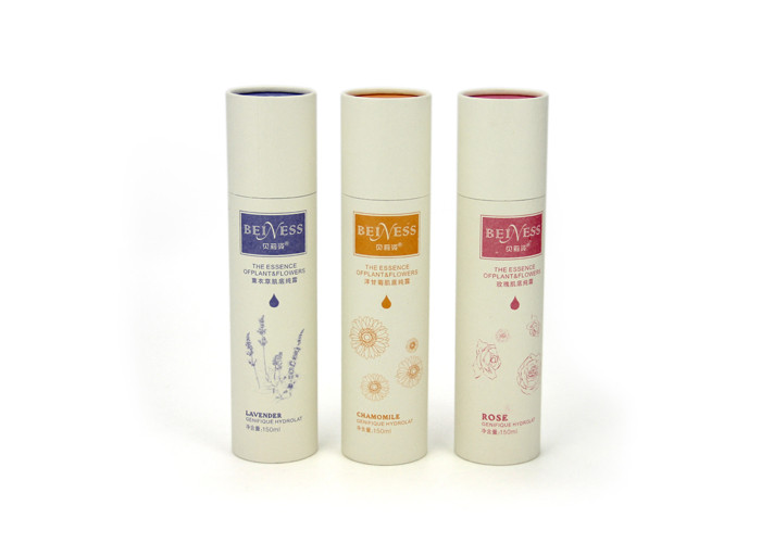 Eco-friendly Food Grade Round Shape Paper Tube Packing Cosmetic / Tea / Tee