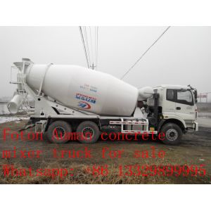 2017s new best price 8m3 FOTON ROWOR 6x4 concrete mixer truck for sale, factory