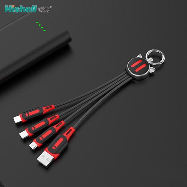 Buy cheap Multifunctional 3 In 1 Mobile Phone USB Cables Multicolor Durable from wholesalers