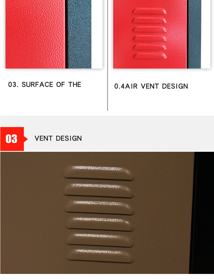 Commercial 0.4mm To 1mm Metal Locker Storage Cabinet