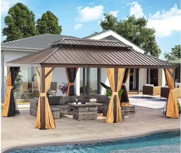 Premium Metal Gazebo – Durable, Adjustable & Weatherproof Outdoor Shelter
