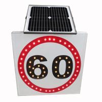 Buy cheap 1000 Meters IP65 Level Solar Powered Street Signs Flashing LED product