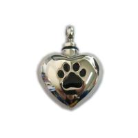 Buy cheap Heart Shape Pet Urns Size 20 * 22mm Stainless Steel Polished Surface For product