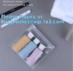Portable Daily Personalized Design Transparent Pvc Zipper Pouch Bags Leather