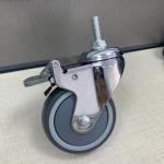 Medical Castors Caster Wheel TPR Industrial Castors With PP For Furniture Bed