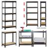 Buy cheap 5 Tier Storage Shelf Rack Adjustable Metal Garage Storage Rack Garage Shelves from wholesalers