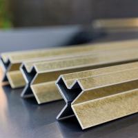 Buy cheap Decor Tile Strip Grade 304 PVC Film Stainless Steel Wall Edge Tile Trim product
