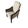 Buy cheap solid wood frame fabric upholstery arm chair/wooden dining chair/desk chair from wholesalers