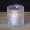 Buy cheap Customized Embossed Beads Strings Glass Votive Candle Holders , Glass Cylinder Candle Holders from wholesalers