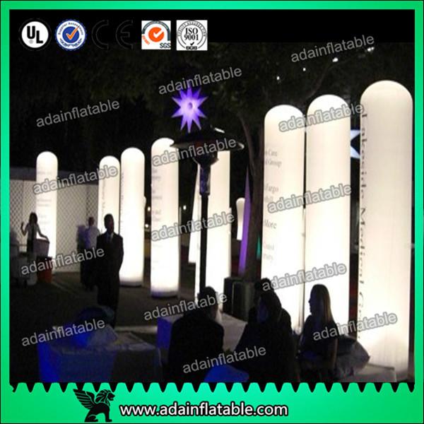 Buy cheap 3M Advertising Event Decoration Inflatable Entrance,Lighting Inflatable Pillar Column from wholesalers