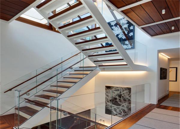 Buy cheap Modern Residential Straight Flight Staircase / U Shaped Staircase Design from wholesalers