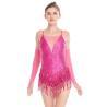 Buy cheap Stunning Holograms Sequined-Fringes Illusion V-Neck Tap Jazz Costume Dance Dress Performance Outfits from wholesalers