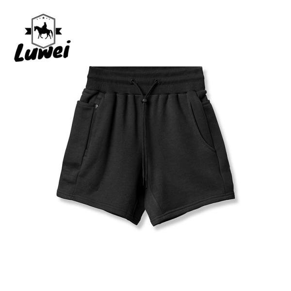 Buy cheap Solid Color Gym Workout Shorts Cotton Men Outdoor Running Plain Jogger Shorts from wholesalers
