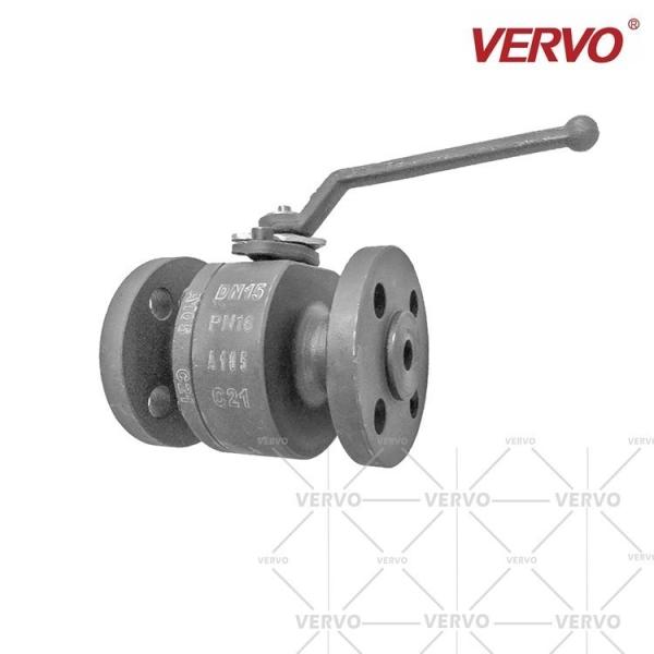 DN15 Flange Manual Ball Valve A105 1/2inch 2 Piece Floating Type Full Bore And
