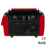USD Euro UV IR Money Bill Counter Machines 1000pcs Per Min Counterfeit Detector