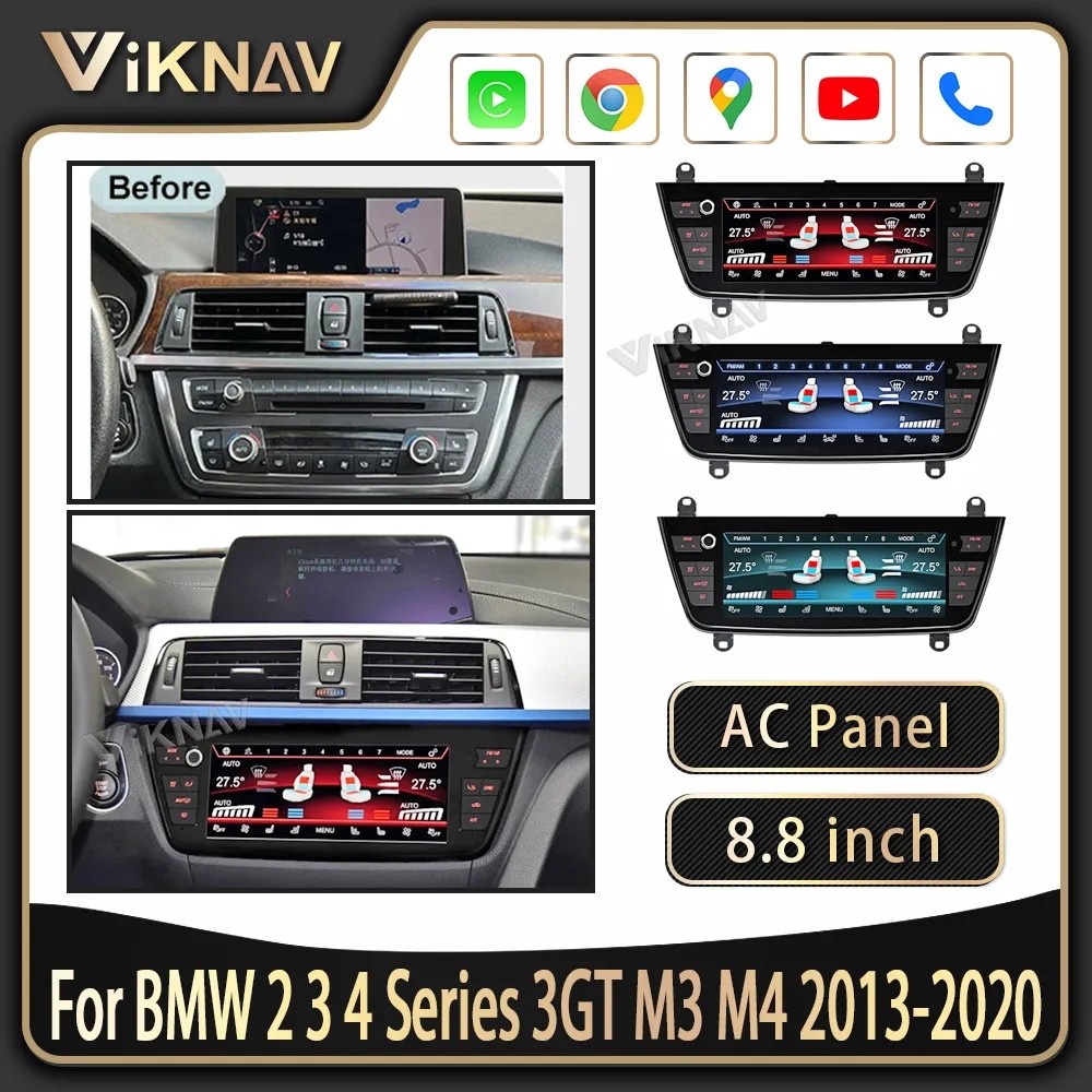 2013-2020 BMW 2 3 4 Series 3GT M3 M4 8.8-inch Air Conditioning Screen AC Panel digital touch screen