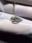 full diamonds of camellia necklace 18kt gold with yellow gold or white gold