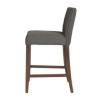 Buy cheap American styleSolid wood frame Grey linen fabric upholstery wooden barstool/counter stool from wholesalers
