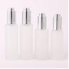 Buy cheap 30ml Custom Clear frosted glass bottle With Pressure Dropper Cosmetic Skincare from wholesalers