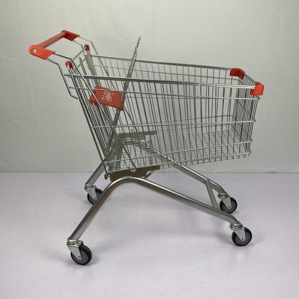 Buy cheap CE 125L European Large Shopping Cart 110kgs Loading Capacity Metal Shopping Trolley from wholesalers