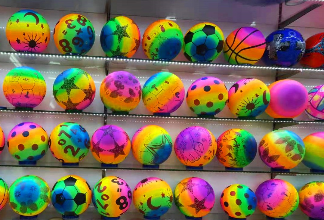 Stand Out from the Crowd with Inflatable Rainbow Print Balls