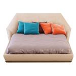 Hexagon Headboard Knotch Platform Bed 2.3m Leichtes Luxus Bett