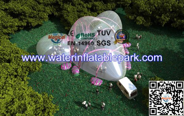 Buy cheap 1.0mm PVC Clear Camping Tent / Party Inflatable Lawn Bubble Tent from wholesalers