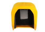 Soundproof Telephone Hood Acoustic Phone Booth Public Call Box In Yellow Color