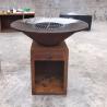 Buy cheap Rusted Steel BBQ Grill With Removable Ash Catcher For Wood / Charcoal Fuel from wholesalers