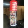 Buy cheap Lamppost Fan Inflatable Lighted Christmas Decorations Flame Retardant Material from wholesalers