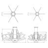 Buy cheap Multifunctional Candlesticks Lotus Shaped Corten Steel Garden Lantern from wholesalers