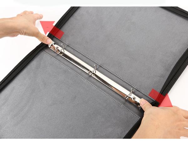 Buy cheap Trading 3 Ring Binder Zipper 25 Pages 9 Pocket Card Binder PU Leather from wholesalers