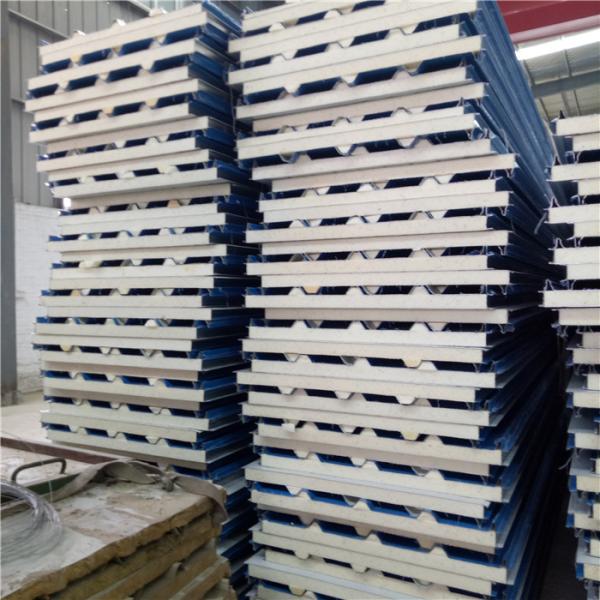 waterproof insulated 50mm pu sandwich container house roof panel for cold