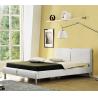 Buy cheap EN1725 Upholstered Bed Frame PU Leather Plywood With Steel Legs from wholesalers