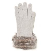 Buy cheap Casual Women Knitted Gloves With Fingers FUR CUFF Easy To Pair Winter Clothes product