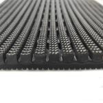 Heavy Traffic PVC Safety Floor Matting Black Vinyl Grid