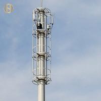 Buy cheap Tubular Telecommunication Tower 36M 4 Sections Slip Joint Galvanized Surface product