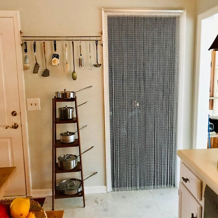 Durable Pure Aluminium Chain Fly Screen Door Fly Screen Curtain Chain Link Curtains Fly Screens