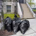 Strong and Durable Large Black Trash Bags for Construction Sites Yard Waste