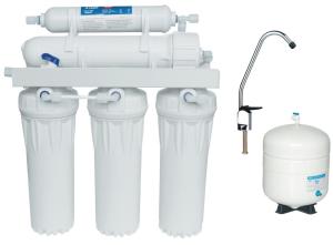 China 5 stage  white  10inch Manual Flush Water Reverse Osmosis Machine  without pump on sale