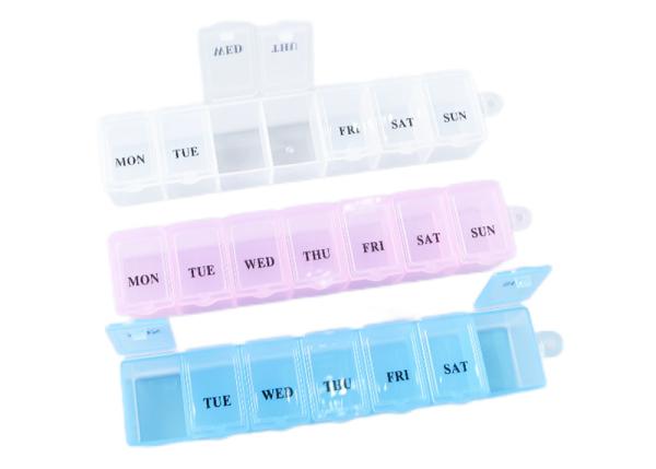 Buy cheap 7 Grid Colorful Weekly 7 Day Medicine Organizer For Home Travel from wholesalers