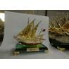 Buy cheap Metal Alloy Arab Cultural Souvenirs / Arabian Fishing Boat Model With Crystal Base from wholesalers