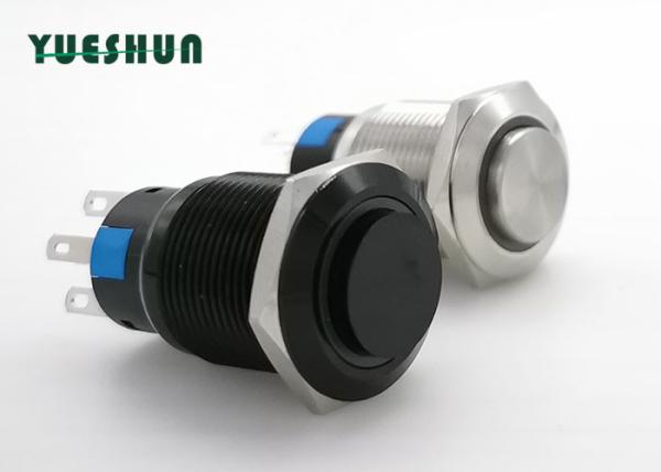 Buy cheap Metal 19mm Push Button Switch , Automotive Push Button Switches High Head from wholesalers