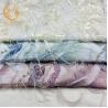 Buy cheap Exclusive Bridal 3D Embroidery Lace Fabric 135cm Width Knitted With Feathers from wholesalers