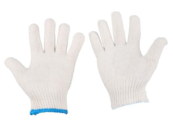 Buy cheap 10 Gauges 50grams Natural White Work Cotton Gloves from wholesalers
