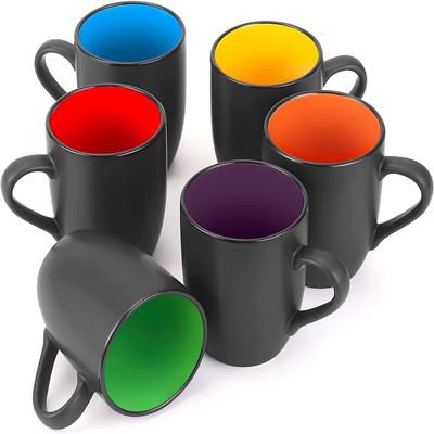 Buy cheap Restaurant 16 Ounce Ceramic Coffee Cups Multicolor For Coffee Tea Cappuccino from wholesalers