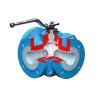 Buy cheap Three Way Pneumatic Control Valve Lined Ball Valve AMP3 Model High Efficiency from wholesalers