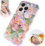 iPhone 12 Pro Max case Ring, Oil Painting flower Colorful retro flower cute